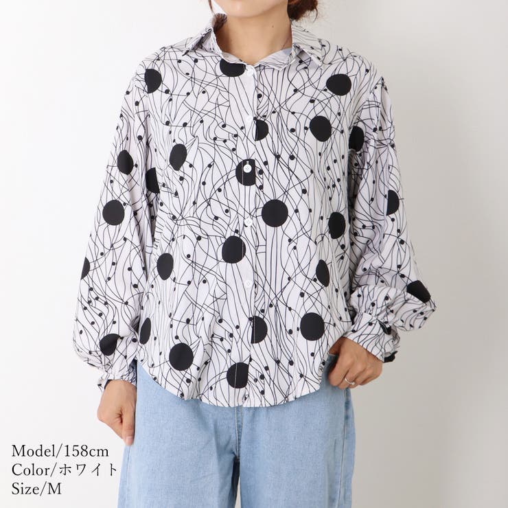 ブラウス 柄シャツ レトロ レディース | SUNSHINE CLOSET | 詳細画像10 