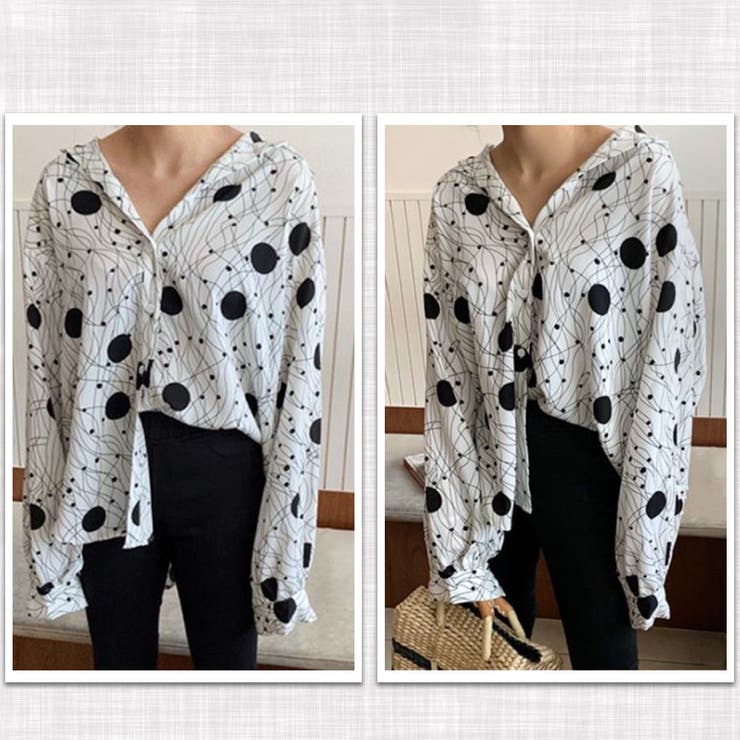 ブラウス 柄シャツ レトロ レディース | SUNSHINE CLOSET | 詳細画像5 