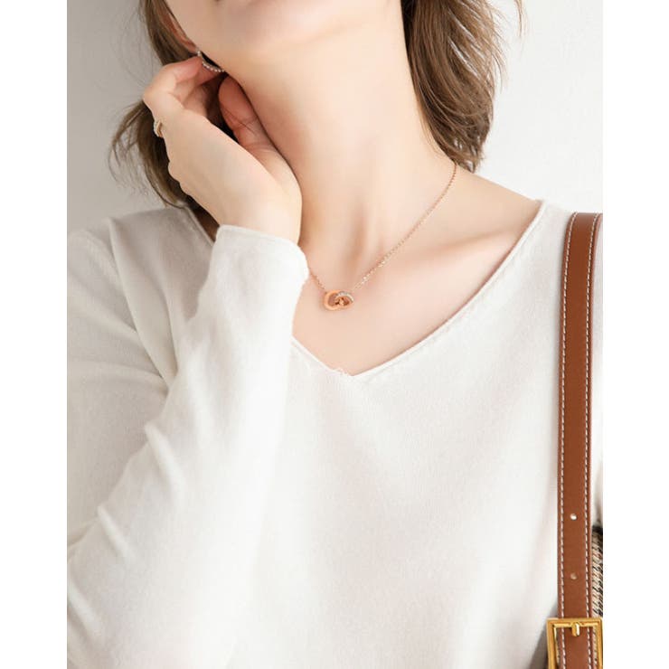 Vネック ニットトップス レディース | SUNSHINE CLOSET | 詳細画像5 