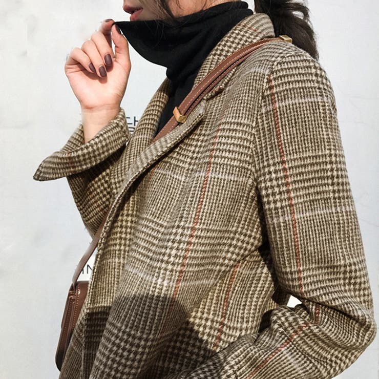 グレンチェックジャケット レディース韓国 | SUNSHINE CLOSET | 詳細画像11 