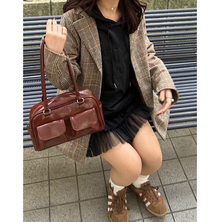 グレンチェックジャケット レディース韓国 | SUNSHINE CLOSET | 詳細画像16 