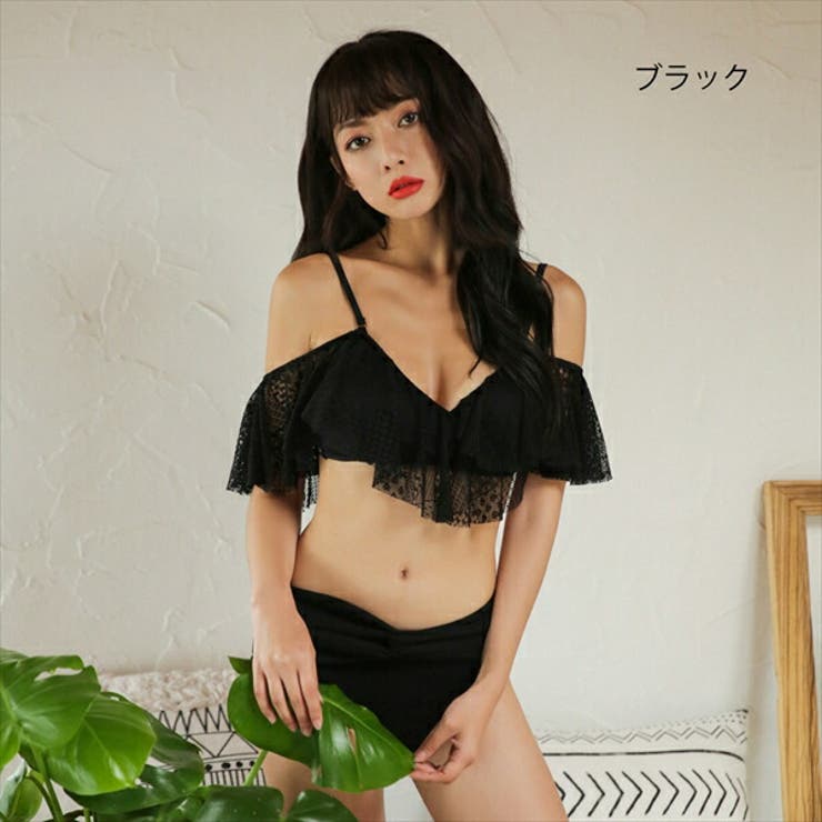 ブラック | 水着体型カバー レディース ビキニ | Anna Mu JAPAN
