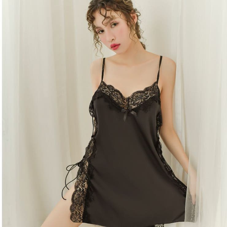 ブラック | ベビードール Tバック セット | Anna Mu JAPAN