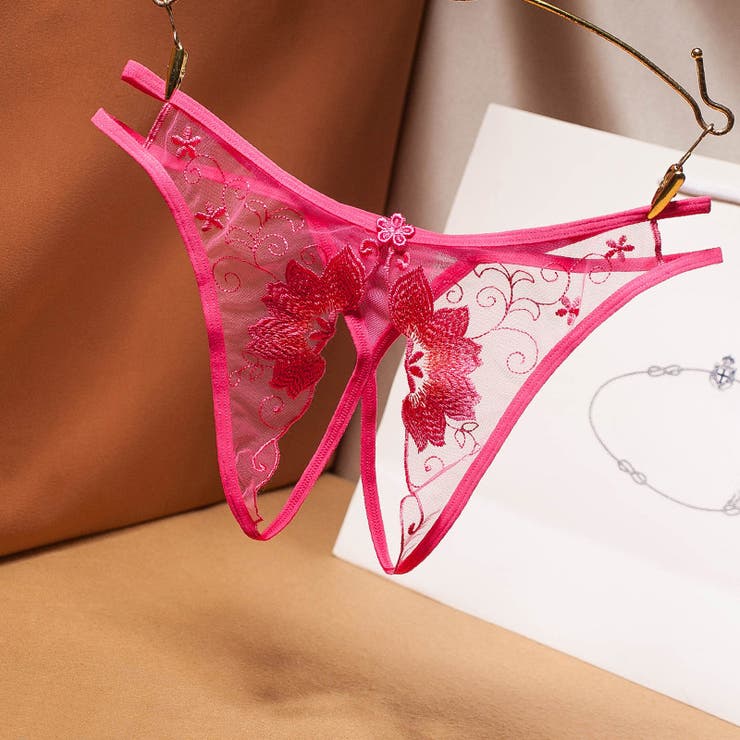 ローズ | セクシー ショーツ オープンクロッチ | Anna Mu JAPAN