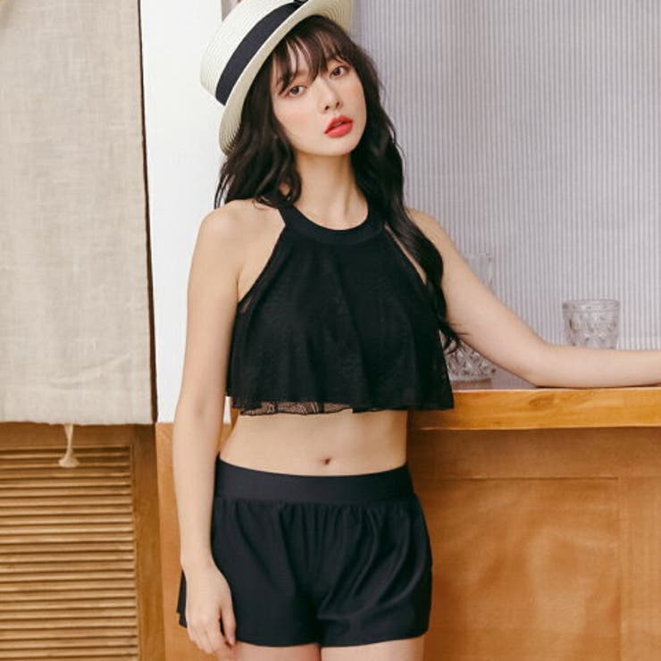 ブラック | 水着体型カバー レディース ビキニ | Anna Mu JAPAN