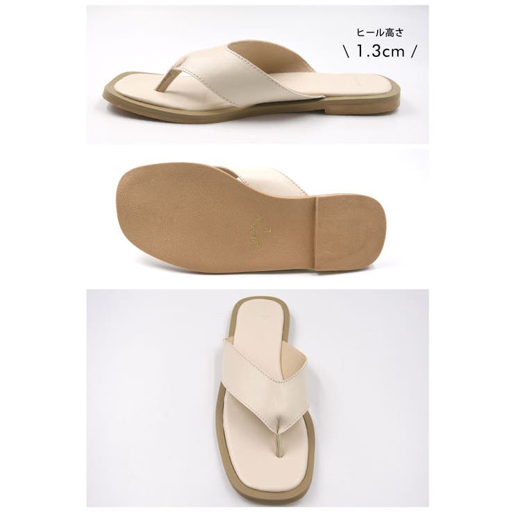 スタイリッシュでラクに履ける！スクエアトゥトングサンダル | aquagarage | 詳細画像5 