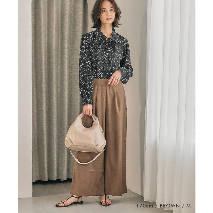 リネンライクサスペンダー付きパンツ レディース 春 夏 秋 M | aquagarage | 詳細画像11 