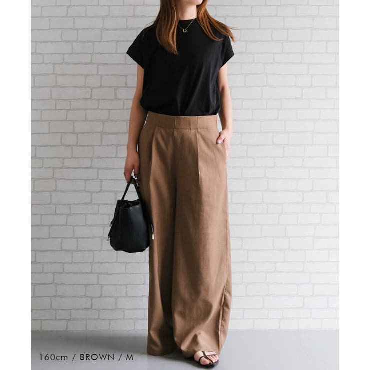 リネンライクサスペンダー付きパンツ レディース 春 夏 秋 M | aquagarage | 詳細画像20 