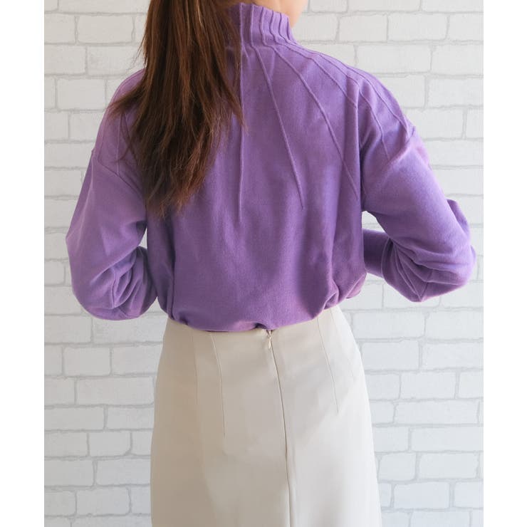 柔らかい生地感のピンタックニットトップス | aquagarage | 詳細画像10 