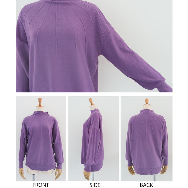 柔らかい生地感のピンタックニットトップス | aquagarage | 詳細画像8 