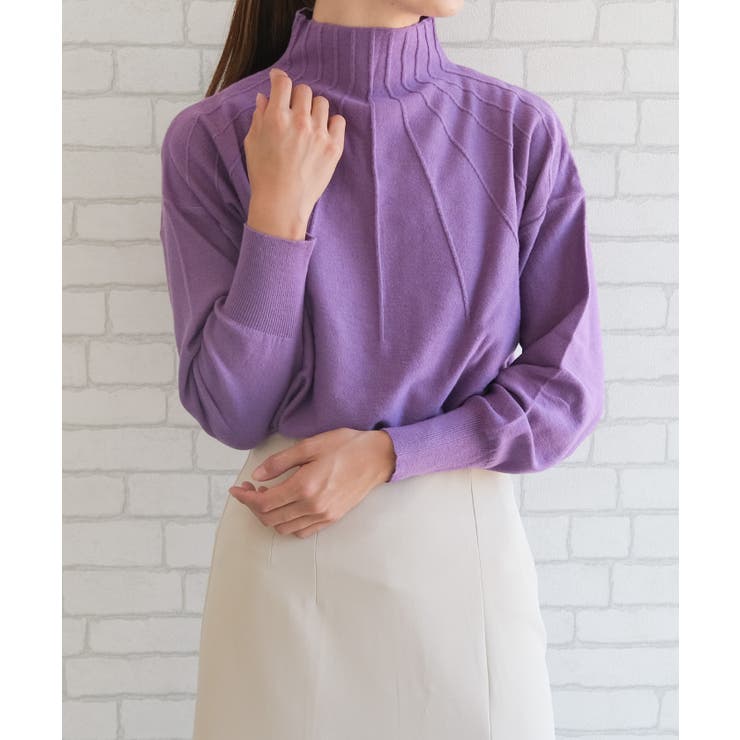 柔らかい生地感のピンタックニットトップス | aquagarage | 詳細画像9 