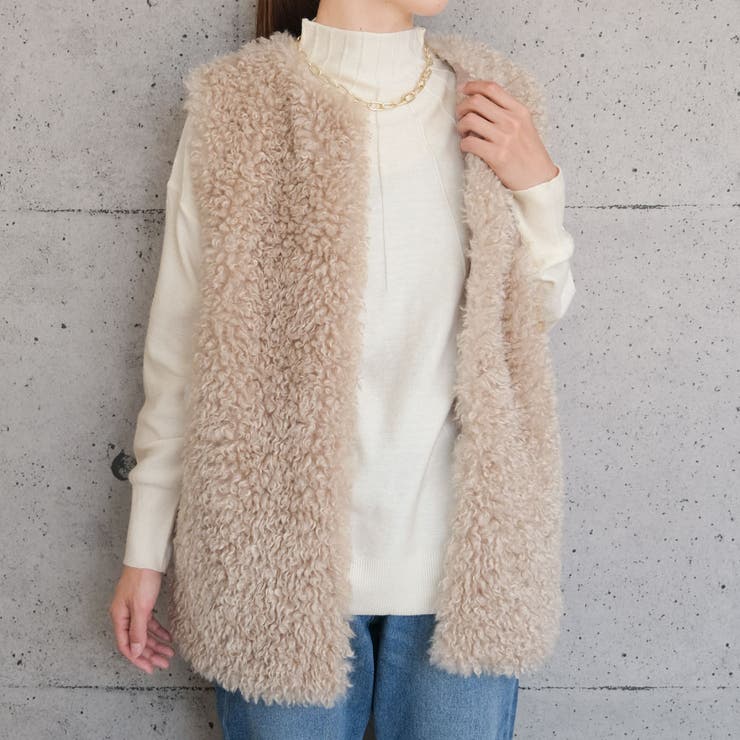 アイボリー | 柔らかい生地感のピンタックニットトップス | aquagarage