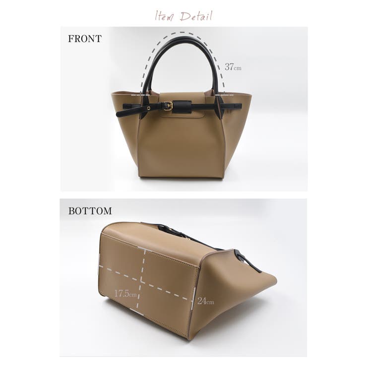 洗練された趣のある上品なアイテム！フロントベルトトートバック | aquagarage | 詳細画像5 