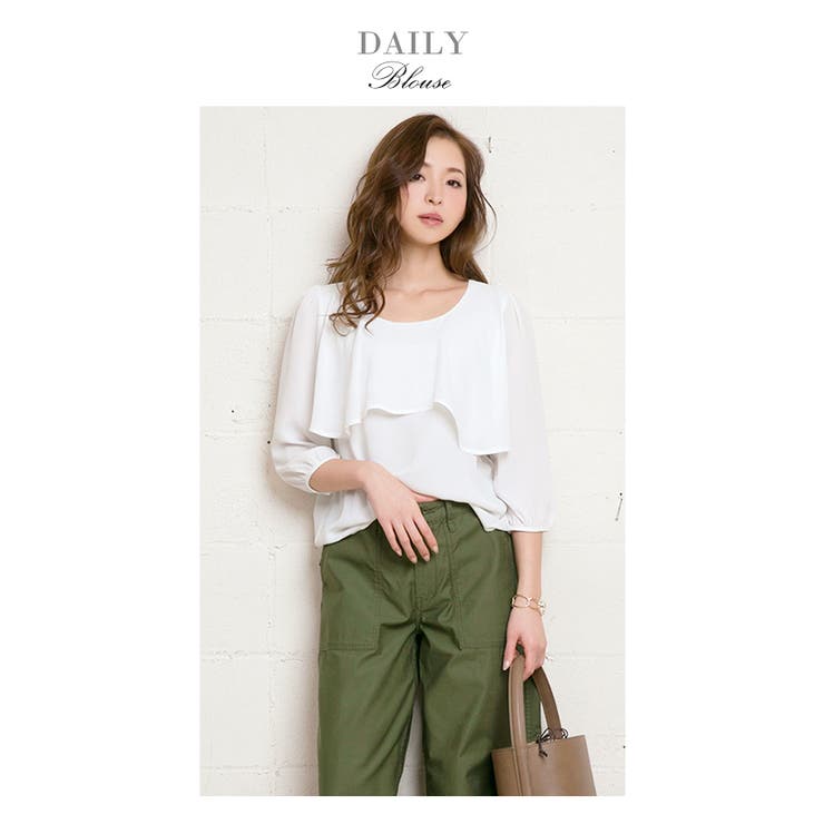 ブラウス ドレープ フリル | aquagarage | 詳細画像8 