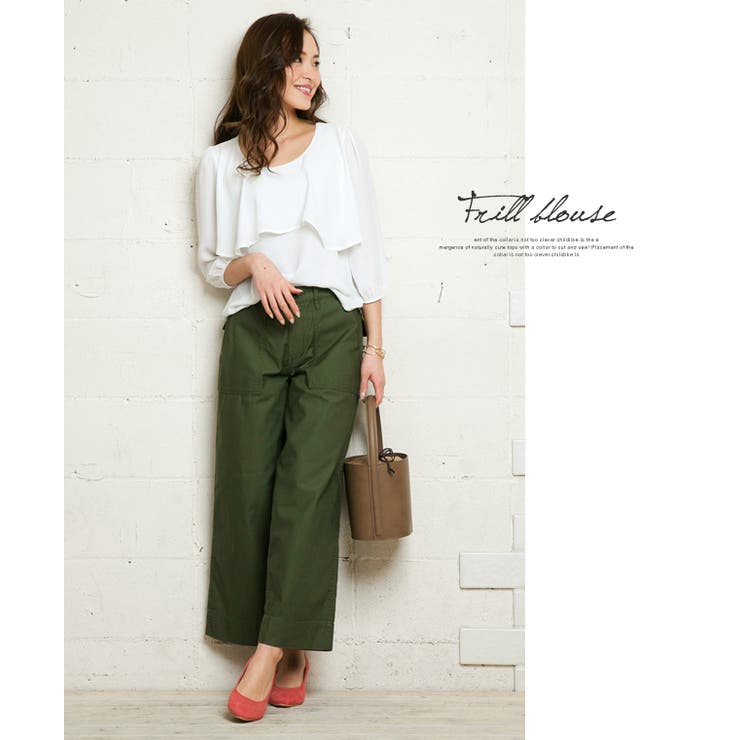 ブラウス ドレープ フリル | aquagarage | 詳細画像9 