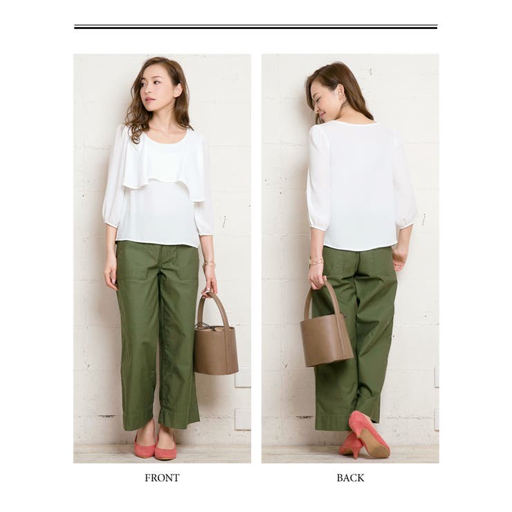 ブラウス ドレープ フリル | aquagarage | 詳細画像2 