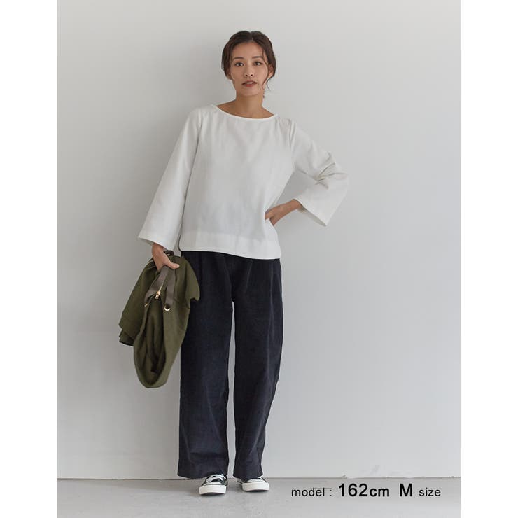 ワイドシルエットが今っぽい♪細コーデュロイ ワイドパンツ ボトム | aquagarage | 詳細画像12 