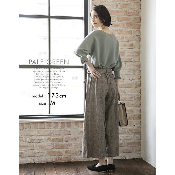 女性らしいニュアンスたっぷり！袖口プリーツニットトップス | aquagarage | 詳細画像14 