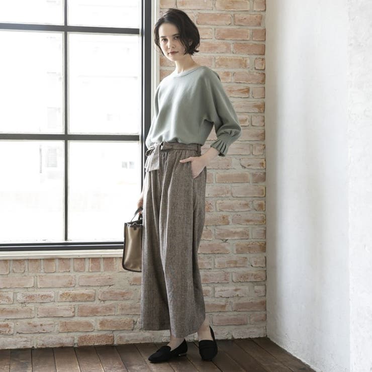 女性らしいニュアンスたっぷり！袖口プリーツニットトップス | aquagarage | 詳細画像2 