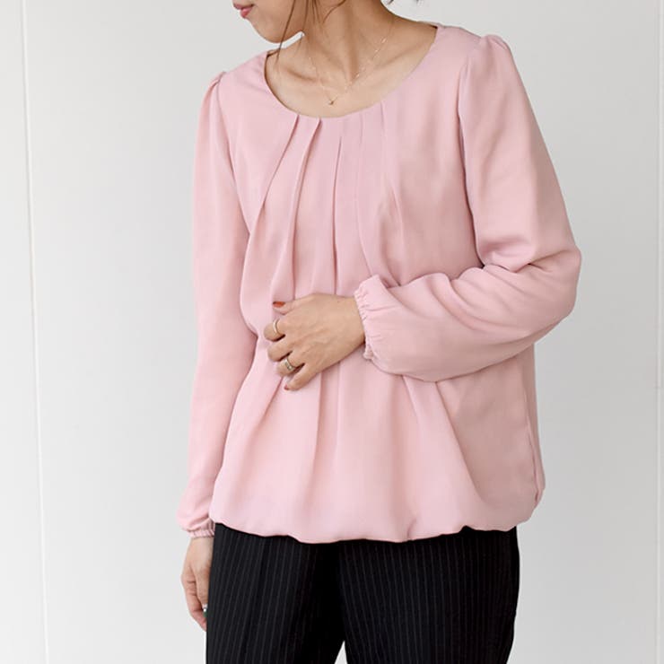 ペールピンク | ブラウス トップス タック | aquagarage