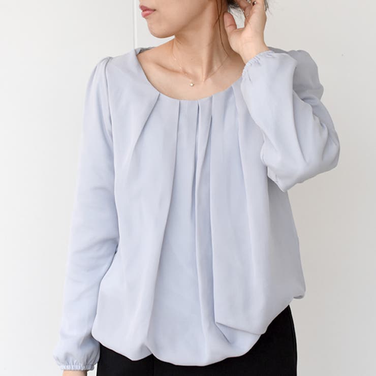 ペールパープル | ブラウス トップス タック | aquagarage