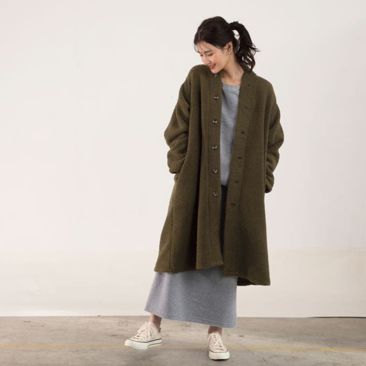 あ*ん様 ドゥロワー 12G ウール カシミヤ ロングカーディガン コート ブル ドゥロワー 12G ウール カシミヤ ロングカーディガン コート ブルー 美