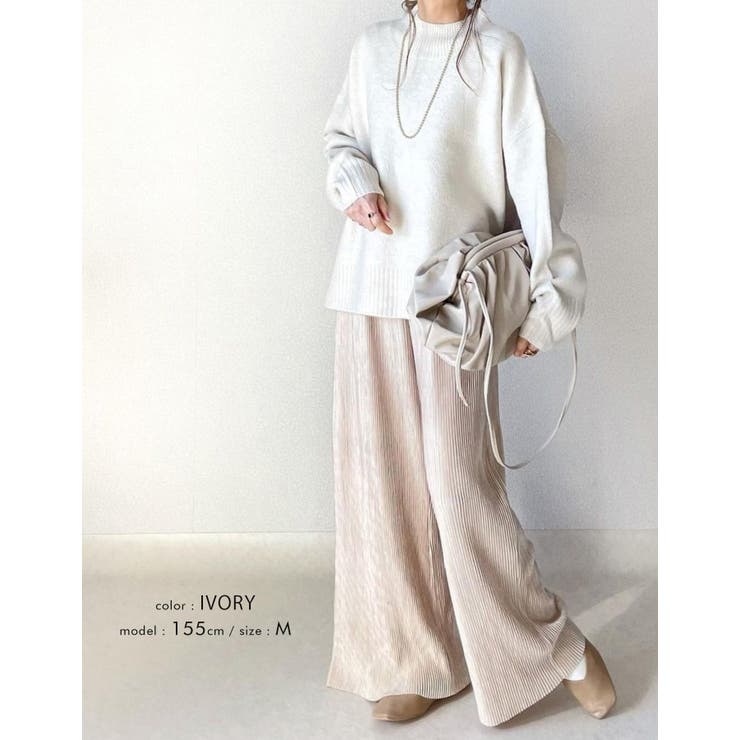 リラクシーな中にも洗練さを演出してくれる！セルフカットベロアリブパンツ | aquagarage | 詳細画像15 