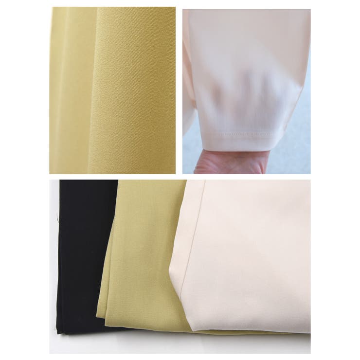 楽ちんなのにしっかりきちんと感。フロントタック入りワイドパンツ | aquagarage | 詳細画像11 