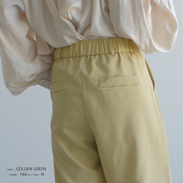 楽ちんなのにしっかりきちんと感。フロントタック入りワイドパンツ | aquagarage | 詳細画像8 