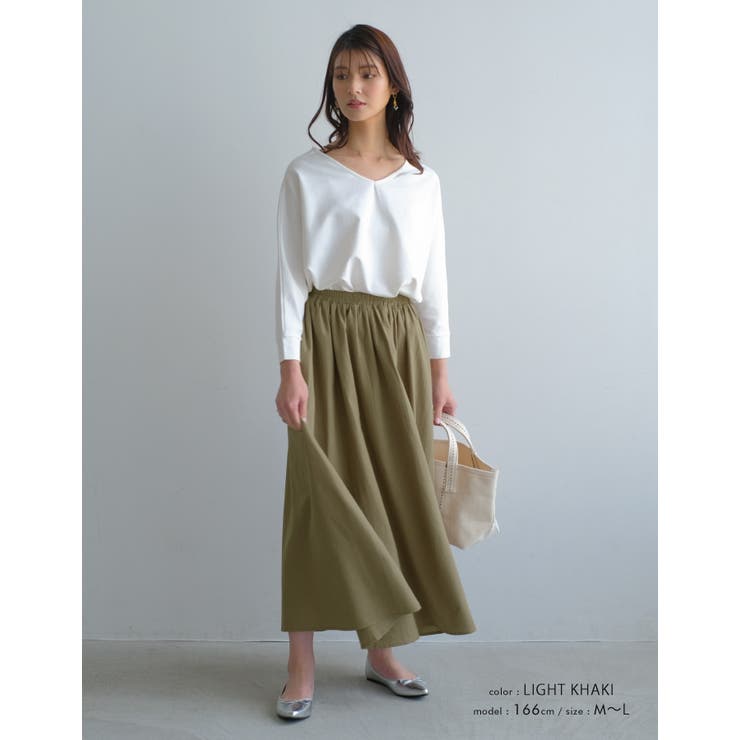 ドライで涼しげな風合いを演出! リラックスフレアスカート | aquagarage | 詳細画像13 