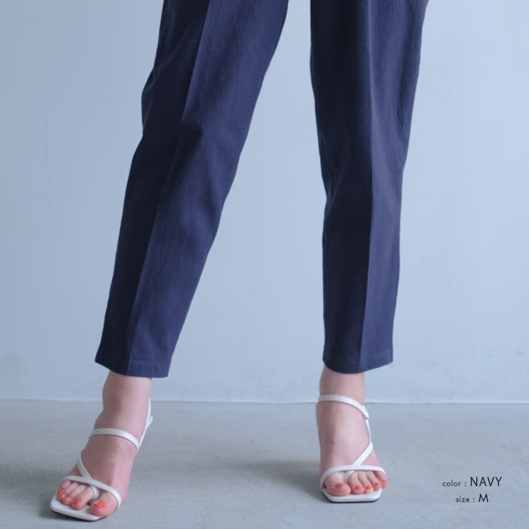 ゴールドボタンがスタイリッシュな雰囲気を演出！フロントボタンストレートパンツ | aquagarage | 詳細画像8 