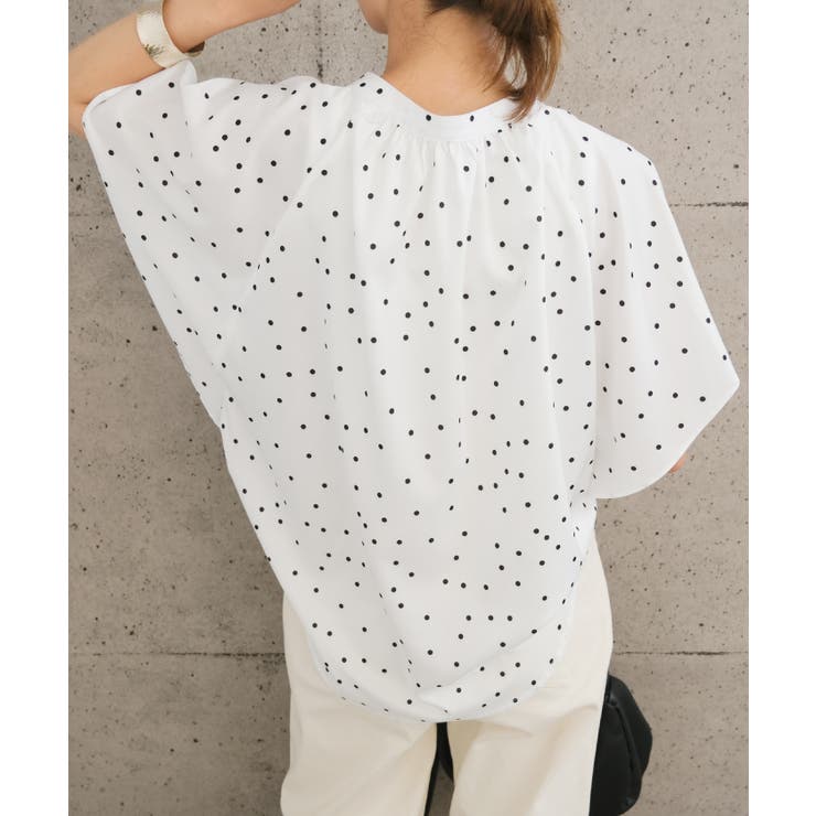 なめらかでやさしい肌ざわりが魅力！さらっと涼しいワイドスリーブブラウス | aquagarage | 詳細画像10 