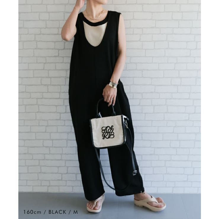 V×Uネックの前後2wayサロペット | aquagarage | 詳細画像11 