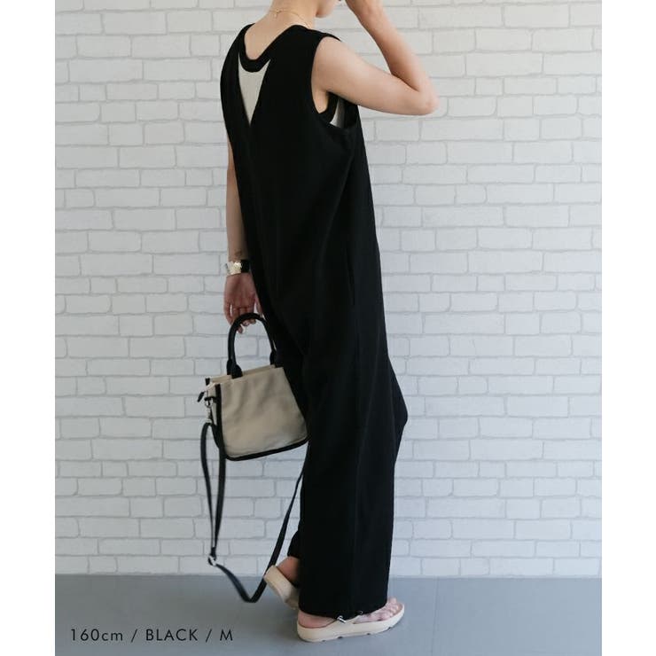 V×Uネックの前後2wayサロペット | aquagarage | 詳細画像12 