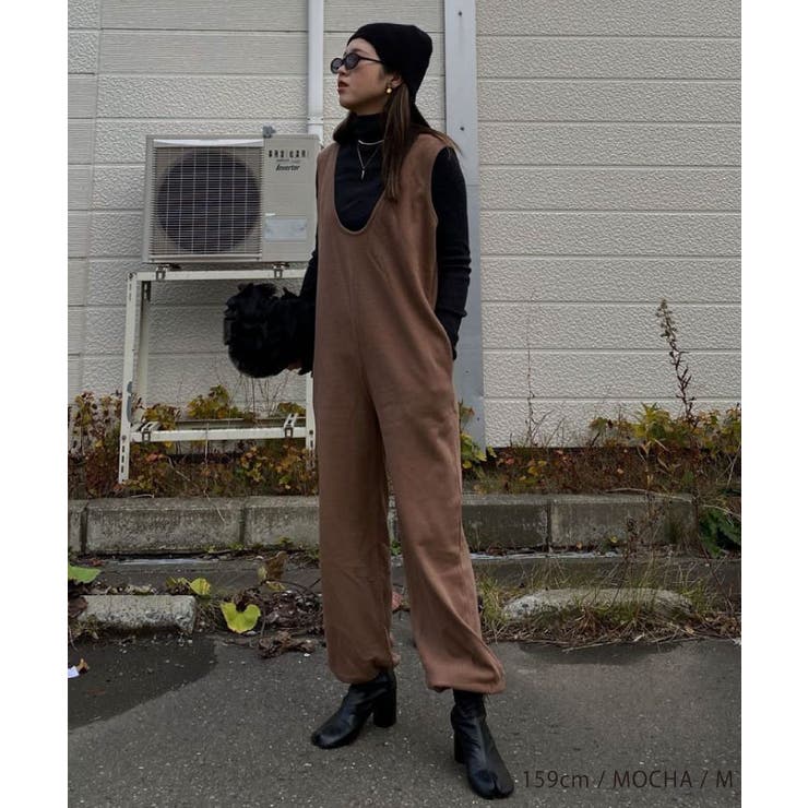 V×Uネックの前後2wayサロペット | aquagarage | 詳細画像16 