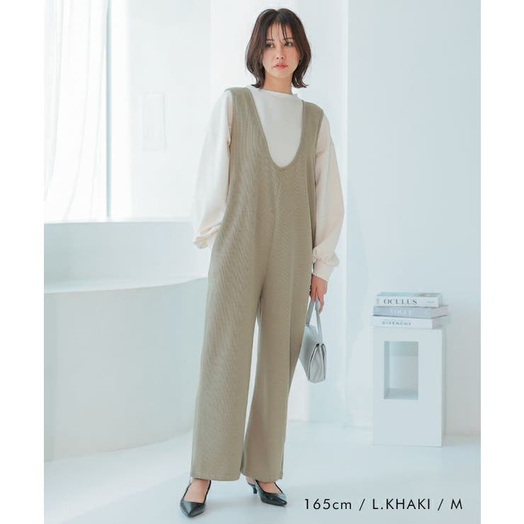 V×Uネックの前後2wayサロペット | aquagarage | 詳細画像21 