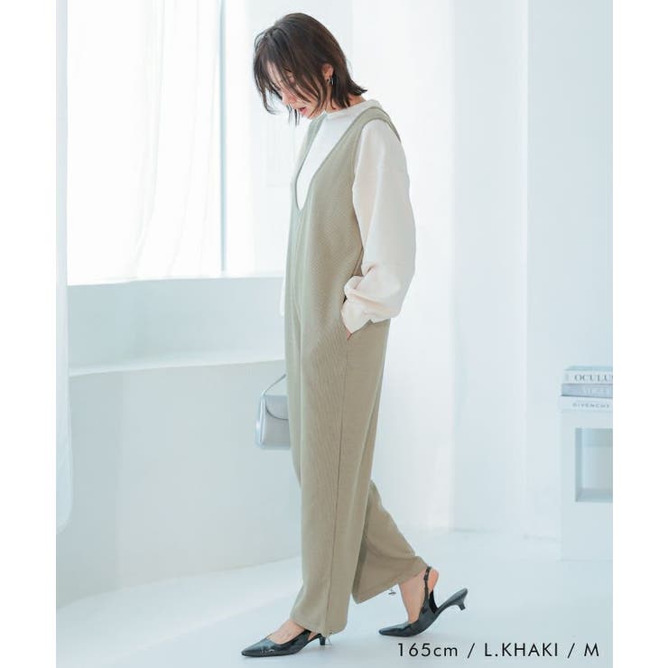 V×Uネックの前後2wayサロペット | aquagarage | 詳細画像22 