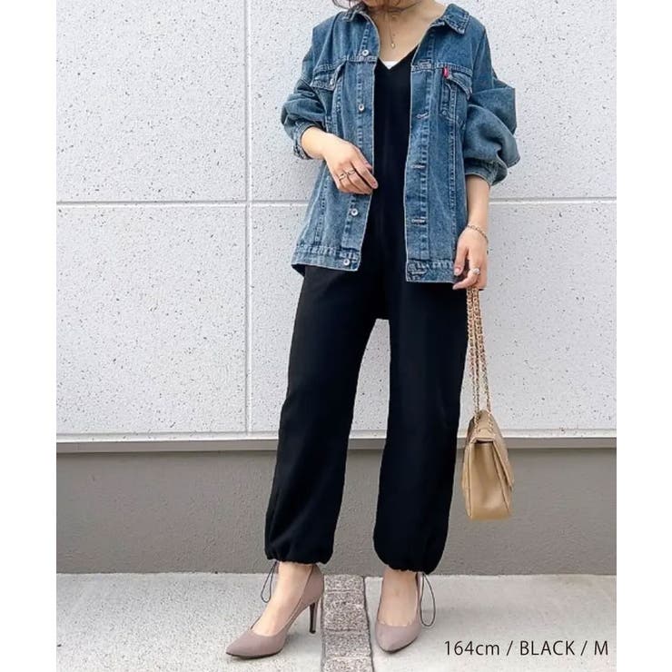 V×Uネックの前後2wayサロペット | aquagarage | 詳細画像6 