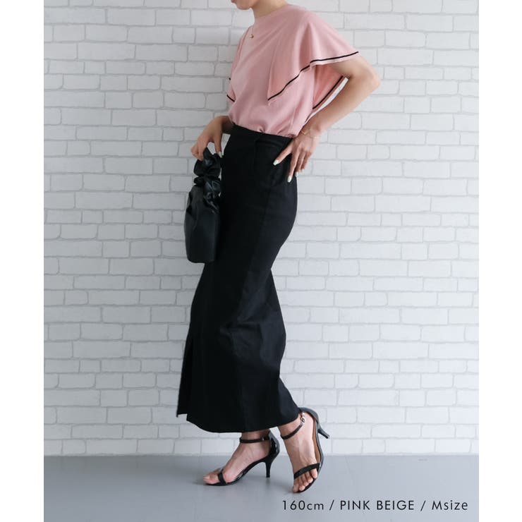 配色ラインフレアスリーブサマーニット | aquagarage | 詳細画像7 