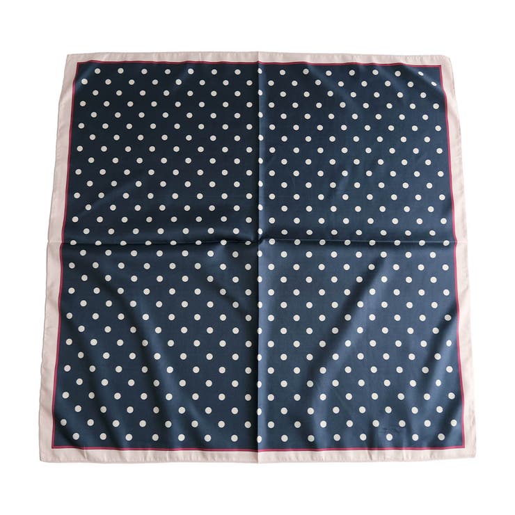 ドットブルー | 大判スカーフ レディース | aquagarage