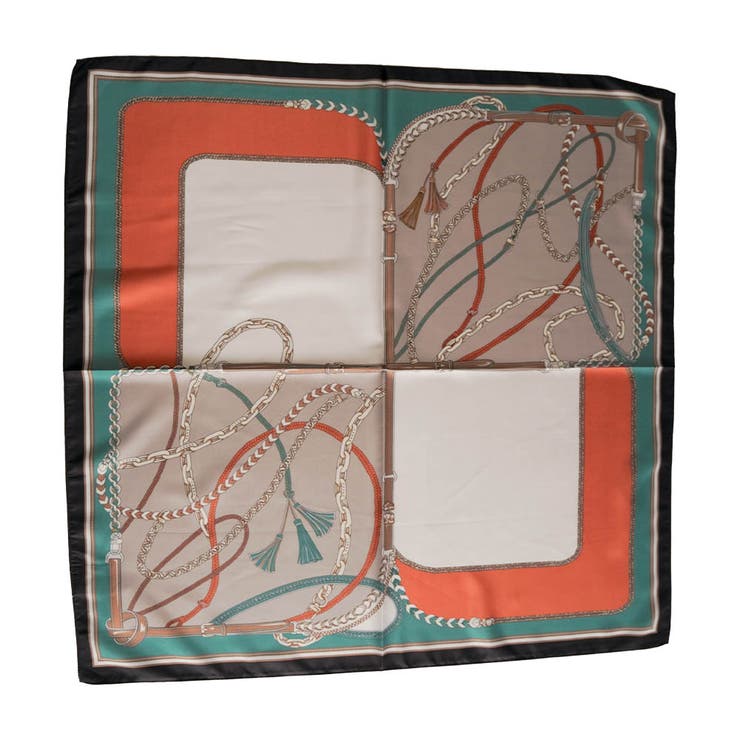 ベージュブラック | 大判スカーフ レディース | aquagarage