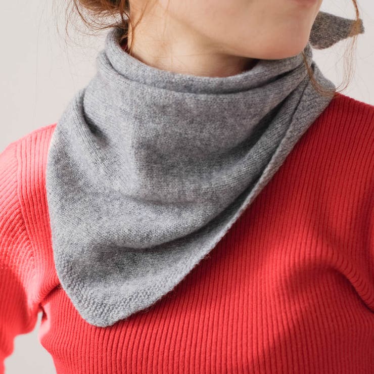 グレー | 三角ストール  秋 冬 レディース | aquagarage