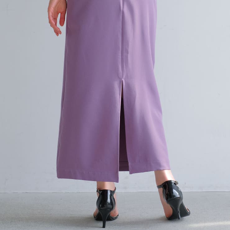 裾のスリットデザインで足さばきも◎ハイウエストタイトスカート | aquagarage | 詳細画像15 