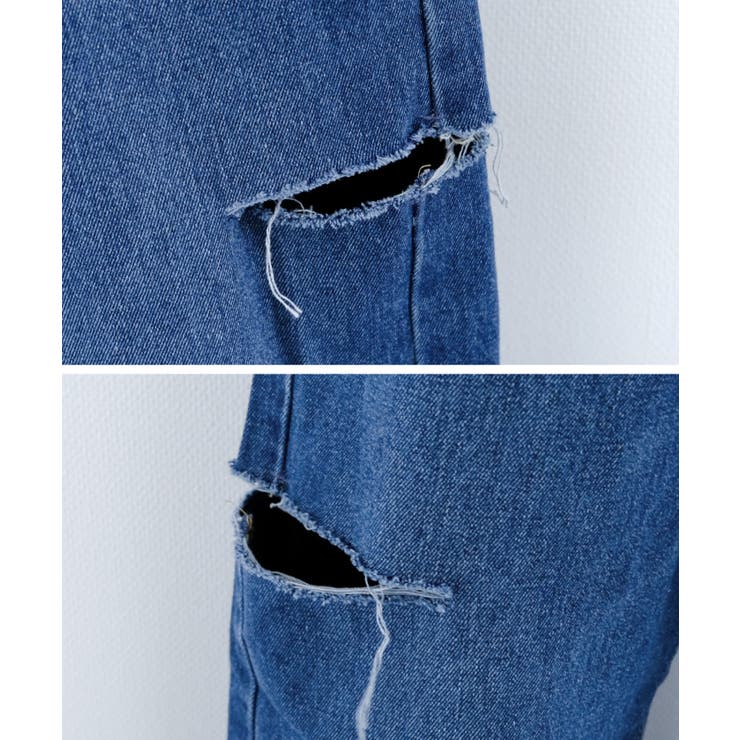 トレンドを着こなせるダメージストレートデニムパンツ | aquagarage | 詳細画像19 