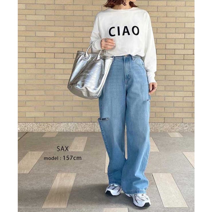 トレンドを着こなせるダメージストレートデニムパンツ | aquagarage | 詳細画像4 