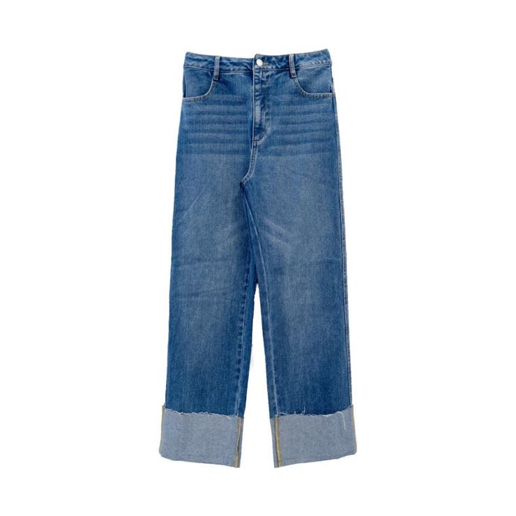 ブルー | ロールアップデニムパンツ | aquagarage