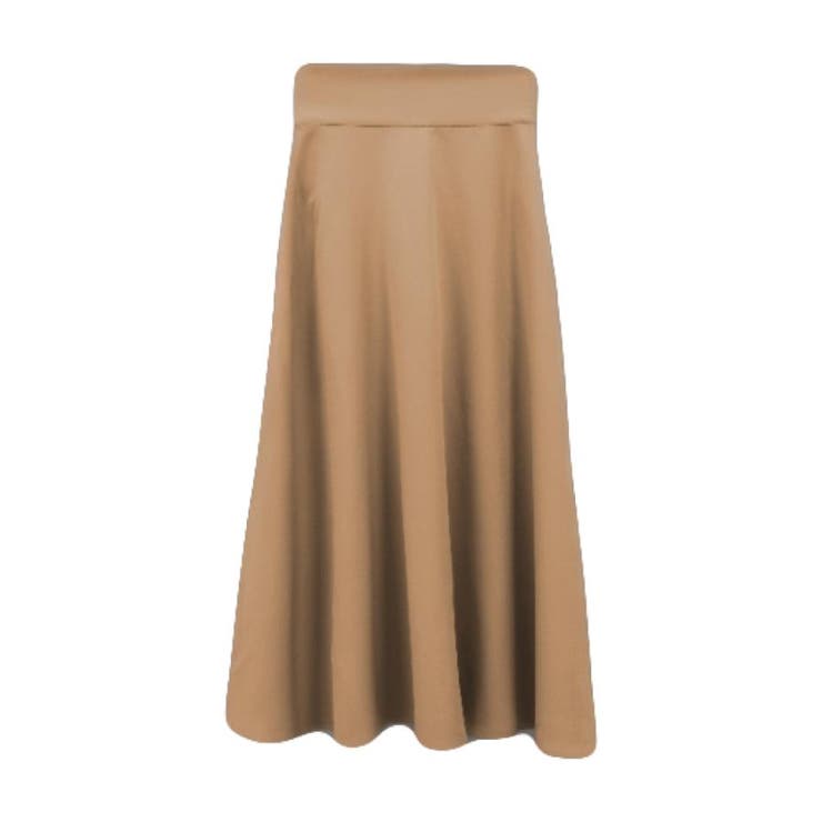 グレージュ | ジョーゼットハイウエストボリュームフレアスカート | aquagarage