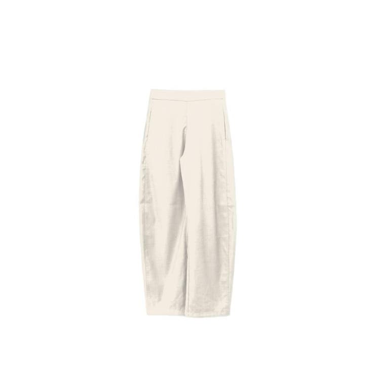 アイボリー | ジョーゼットカーブスラックスパンツ | aquagarage