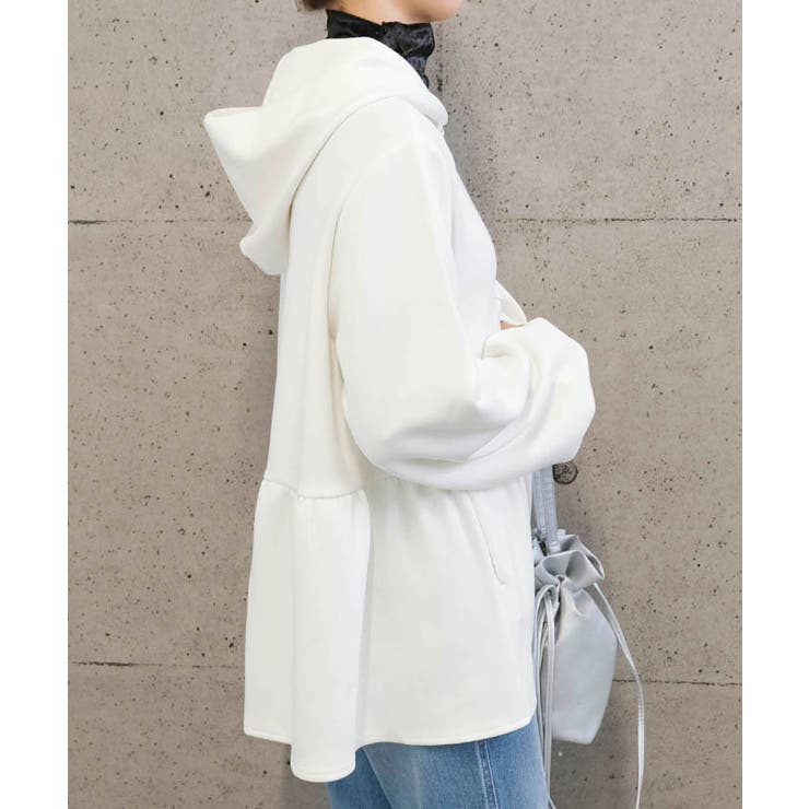 ダンボールニットペプラムパーカー | aquagarage | 詳細画像4 