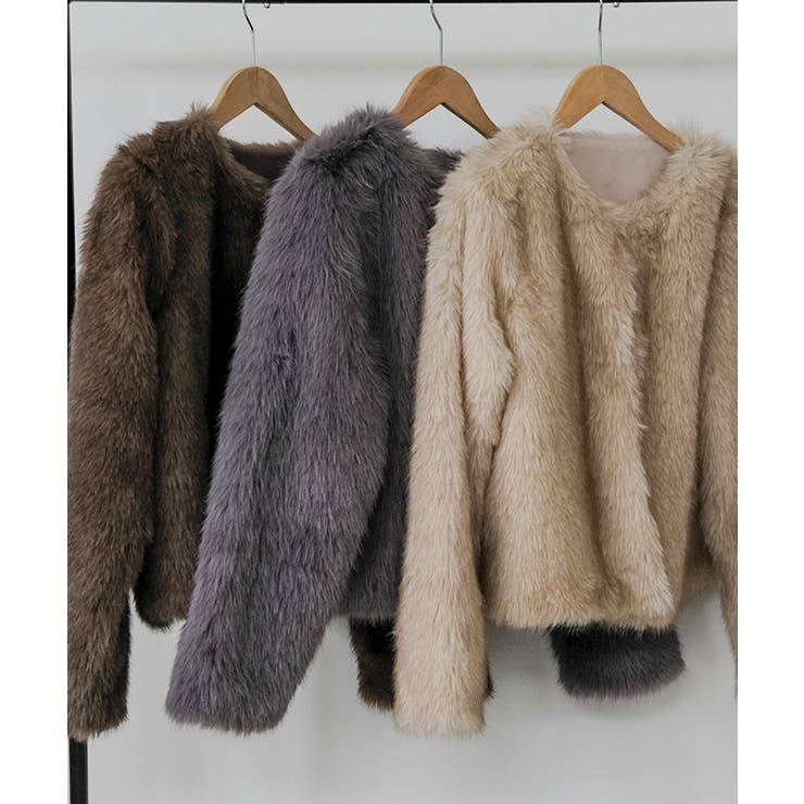 ノーカラーファージャケット 秋 冬 M | aquagarage | 詳細画像2 